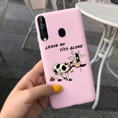 За калъф за Samsung Galaxy A60 SM-A606F Луксозен калъф с рисувани бонбони Мек силиконов калъф за телефон за Samsung A60 A 60 Fundas Cover Coque