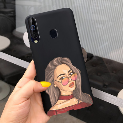 За калъф за Samsung Galaxy A60 SM-A606F Луксозен калъф с рисувани бонбони Мек силиконов калъф за телефон за Samsung A60 A 60 Fundas Cover Coque