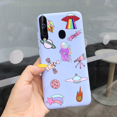 За калъф за Samsung Galaxy A60 SM-A606F Луксозен калъф с рисувани бонбони Мек силиконов калъф за телефон за Samsung A60 A 60 Fundas Cover Coque