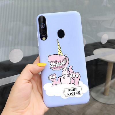 За калъф за Samsung Galaxy A60 SM-A606F Луксозен калъф с рисувани бонбони Мек силиконов калъф за телефон за Samsung A60 A 60 Fundas Cover Coque