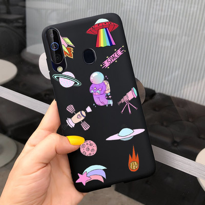 За калъф за Samsung Galaxy A60 SM-A606F Луксозен калъф с рисувани бонбони Мек силиконов калъф за телефон за Samsung A60 A 60 Fundas Cover Coque