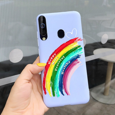 За калъф за Samsung Galaxy A60 SM-A606F Луксозен калъф с рисувани бонбони Мек силиконов калъф за телефон за Samsung A60 A 60 Fundas Cover Coque