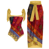 Γυναικείο ολόσωμο μαγιό Μαγιό με κάλυψη Retro Holiday Beach Φόρεμα εξώπλατης καλοκαιρινής φούστας Κομψό μαγιό σερφ