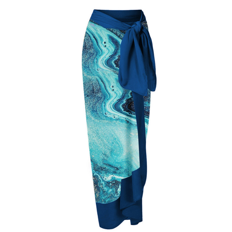 Ženski retro kupaći kostim sa suknjom Plava blagdanska haljina za plažu Dizajnerski kupaći kostim Ljetna odjeća za surfanje