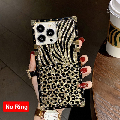 Θήκη τηλεφώνου Luxury Glitter Leopard για iPhone 14 13 Pro Max 11 12 Mini XS XR iphone13 iphone 8 7 Plus 6 X Women Girls Back cover