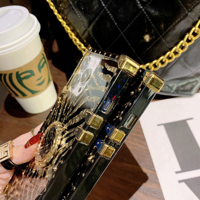 Husă de telefon de lux cu sclipici leopard pentru iPhone 14 13 Pro Max 11 12 Mini XS XR iphone13 iphone 8 7 Plus 6 X femei fete husă spate