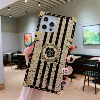 Луксозен калъф с блясък за Xiaomi Redmi Note 11 10 12 Pro 5g 9 8 11s 10s 9s Redmi 10c 9c 9a Xiomi Poco X3 GT M3 F3 Girls Ring Cover