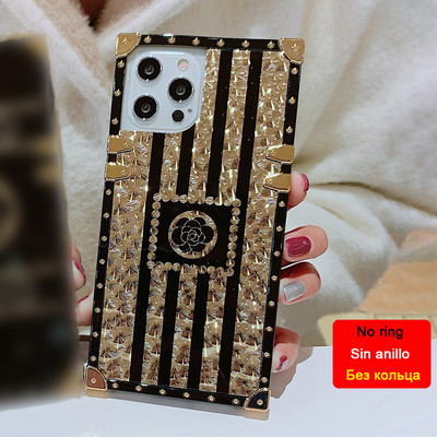 Луксозен калъф с блясък за Xiaomi Redmi Note 11 10 12 Pro 5g 9 8 11s 10s 9s Redmi 10c 9c 9a Xiomi Poco X3 GT M3 F3 Girls Ring Cover