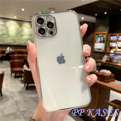 Луксозен позлатен калъф за телефон с галванично покритие за iPhone 14 13 12 Pro Max 11 X Xsmax XR 8 7 Plus Mirror Flip Coque Защита на обектива
