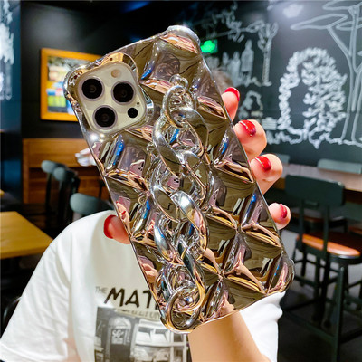 Πολυτελής επιχρυσωμένη επιχρυσωμένη θήκη τηλεφώνου για iPhone 14 13 Promax 11 12 Pro Max Mini Xs Max XR 8 7 Plus Κάλυμμα καθρέφτη