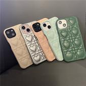 Πολυτελής κεντημένη 3D δερμάτινη θήκη τηλεφώνου για Iphone 14 13 12 Pro Max 11 XS XR 7 8 Plus Pro Holster Cute Vintage επιμετάλλωση