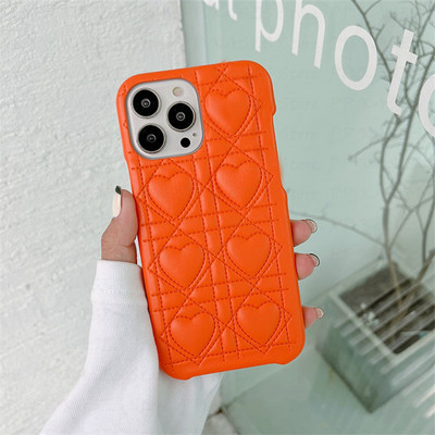 Πολυτελής κεντημένη 3D δερμάτινη θήκη τηλεφώνου για Iphone 14 13 12 Pro Max 11 XS XR 7 8 Plus Pro Holster Cute Vintage επιμετάλλωση