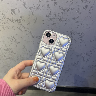 Πολυτελής κεντημένη 3D δερμάτινη θήκη τηλεφώνου για Iphone 14 13 12 Pro Max 11 XS XR 7 8 Plus Pro Holster Cute Vintage επιμετάλλωση