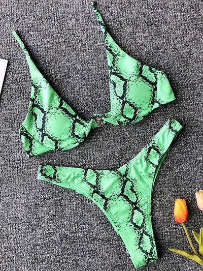 Sexy Neon V-bar Underwired Bikini 2023 Γυναικείο μαγιό με ραβδώσεις Γυναικεία στρινγκ μαγιό Σετ μπικίνι δύο τεμαχίων Push up Μαγιό