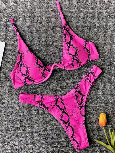 Sexy Neon V-bar Underwired Bikini 2023 Γυναικείο μαγιό με ραβδώσεις Γυναικεία στρινγκ μαγιό Σετ μπικίνι δύο τεμαχίων Push up Μαγιό