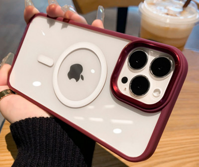 Γνήσιο διαφανές μαγνητικό κέλυφος για iPhone 12 13 Pro MAX Soft Silicone Bumper For Magsafe Wireless Charging Anti-knock κάλυμμα