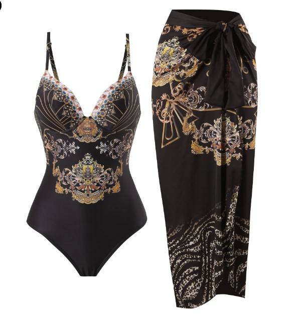Costum de baie retro pentru femeie, îmbrăcăminte de plajă, rochie de plajă imprimată, costum de baie de designer, îmbrăcăminte de surf de vară