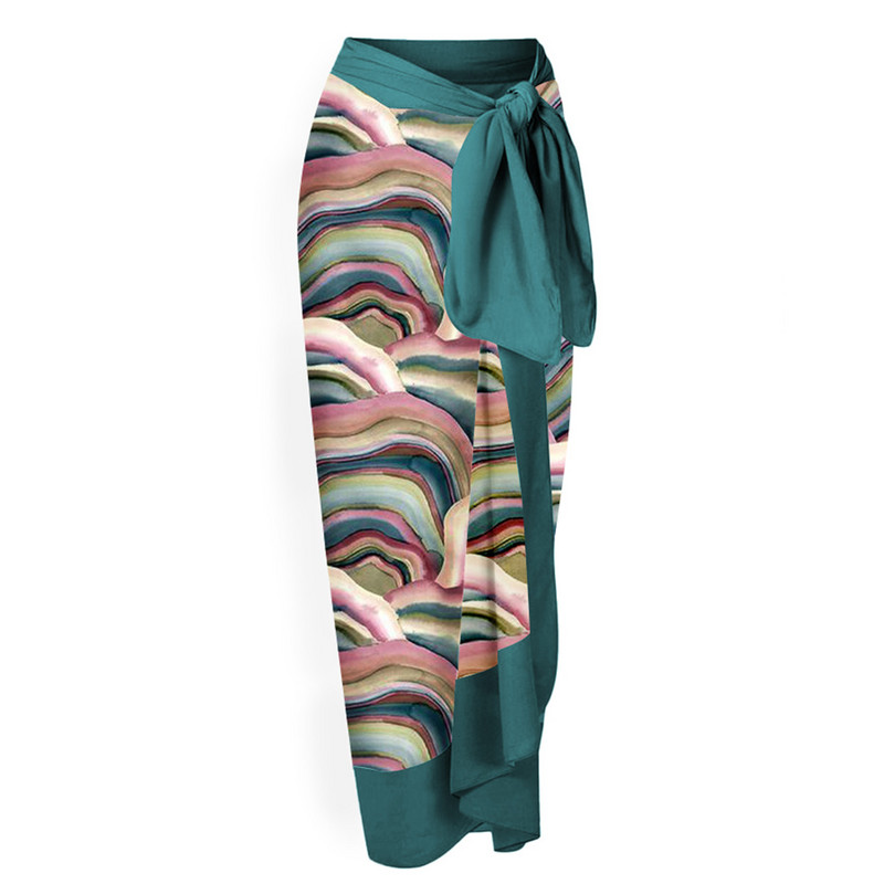 Ženski jednodijelni kupaći kostim i suknja s retro printom, dizajnerski kupaći kostim za plažu, ljetna odjeća za surfanje