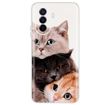 Για Huawei Nova Y70 Plus Θήκη Cute Cat Cartoon Κάλυμμα Silicone Soft Fundas Phone Case For Huawei Nova 70 Plus Cover 6,75\'\' Προφυλακτήρας