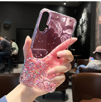 Θήκη Bling Glitter για Huawei P30 P20 Lite Y6 Y7 Y9 Prime 2019 Nova 3i 5 5i 6 Honor 10 20 Pro P Smart Plus Z Soft Silicone Cover