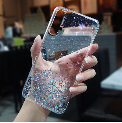 Bling Glitter Case за Huawei P30 P20 Lite Y6 Y7 Y9 Prime 2019 Nova 3i 5 5i 6 Honor 10 20 Pro P Smart Plus Z Мек силиконов капак