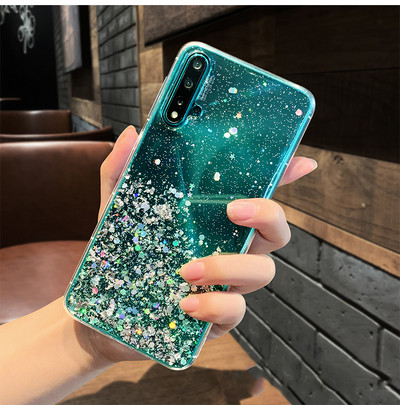 Bling Glitter Case за Huawei P30 P20 Lite Y6 Y7 Y9 Prime 2019 Nova 3i 5 5i 6 Honor 10 20 Pro P Smart Plus Z Мек силиконов капак