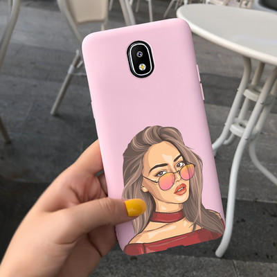 За Samsung Galaxy J3 J5 J7 Pro 2017 Калъф Pretty Girls Cover Меки силиконови калъфи за телефони за Samsung J330F J530FJ730F Cover Bumper