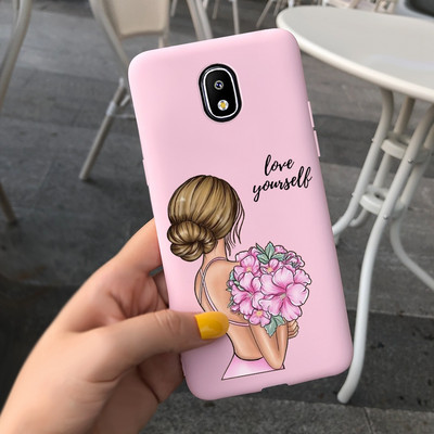 За Samsung Galaxy J3 J5 J7 Pro 2017 Калъф Pretty Girls Cover Меки силиконови калъфи за телефони за Samsung J330F J530FJ730F Cover Bumper