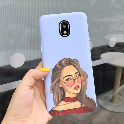 За Samsung Galaxy J3 J5 J7 Pro 2017 Калъф Pretty Girls Cover Меки силиконови калъфи за телефони за Samsung J330F J530FJ730F Cover Bumper