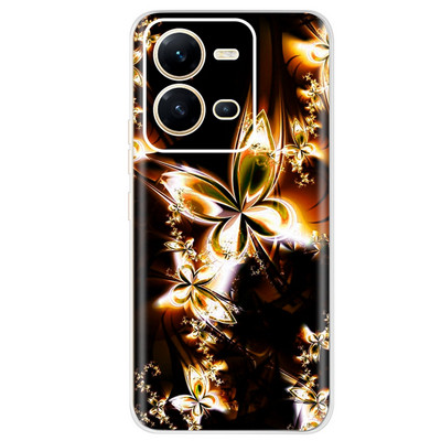 Για Vivo V25 Case 2022 Cute Cat Cartoon Painted Cover Βαμμένο από σιλικόνη μαλακό TPU Fundas Θήκη τηλεφώνου για Vivo V25 V 25 Vivo V25e Πίσω κάλυμμα