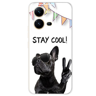 Για Vivo V25 Case 2022 Cute Cat Cartoon Painted Cover Βαμμένο από σιλικόνη μαλακό TPU Fundas Θήκη τηλεφώνου για Vivo V25 V 25 Vivo V25e Πίσω κάλυμμα