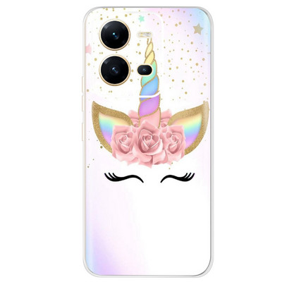 Για Vivo V25 Case 2022 Cute Cat Cartoon Painted Cover Βαμμένο από σιλικόνη μαλακό TPU Fundas Θήκη τηλεφώνου για Vivo V25 V 25 Vivo V25e Πίσω κάλυμμα