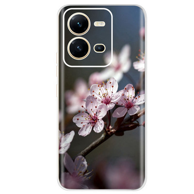 Για Vivo V25 Case 2022 Cute Cat Cartoon Painted Cover Βαμμένο από σιλικόνη μαλακό TPU Fundas Θήκη τηλεφώνου για Vivo V25 V 25 Vivo V25e Πίσω κάλυμμα