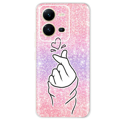 Για Vivo V25 Case 2022 Cute Cat Cartoon Painted Cover Βαμμένο από σιλικόνη μαλακό TPU Fundas Θήκη τηλεφώνου για Vivo V25 V 25 Vivo V25e Πίσω κάλυμμα
