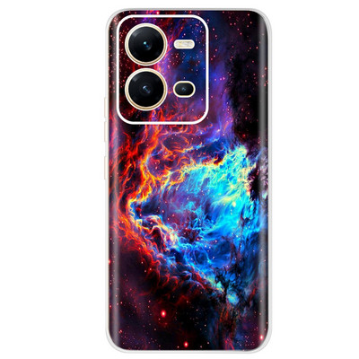 Για Vivo V25 Case 2022 Cute Cat Cartoon Painted Cover Βαμμένο από σιλικόνη μαλακό TPU Fundas Θήκη τηλεφώνου για Vivo V25 V 25 Vivo V25e Πίσω κάλυμμα
