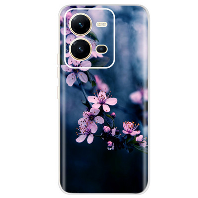 Για Vivo V25 Case 2022 Cute Cat Cartoon Painted Cover Βαμμένο από σιλικόνη μαλακό TPU Fundas Θήκη τηλεφώνου για Vivo V25 V 25 Vivo V25e Πίσω κάλυμμα
