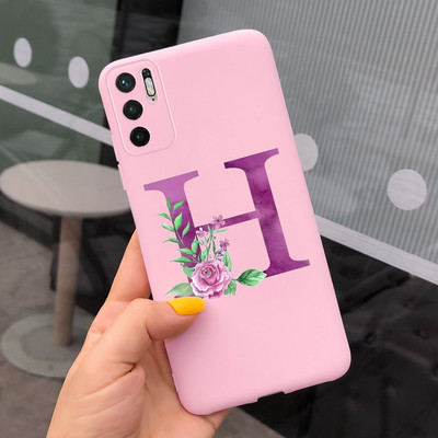 Сладко покритие с букви за калъф Xiaomi Redmi Note 10 5G Силиконов мек калъф Shockoroof Fundas за калъфи за телефони Xiaomi Redmi Note10 5G