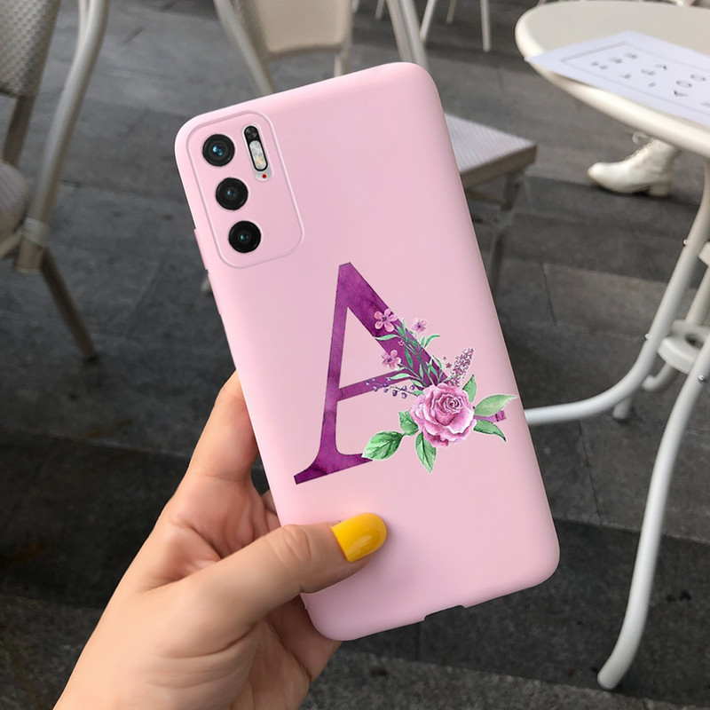 Κάλυμμα Cute Letters για Xiaomi Redmi Note 10 Θήκη 5G Μαλακό κάλυμμα σιλικόνης Shockoroof Fundas για Θήκες τηλεφώνου Xiaomi Redmi Note10 5G
