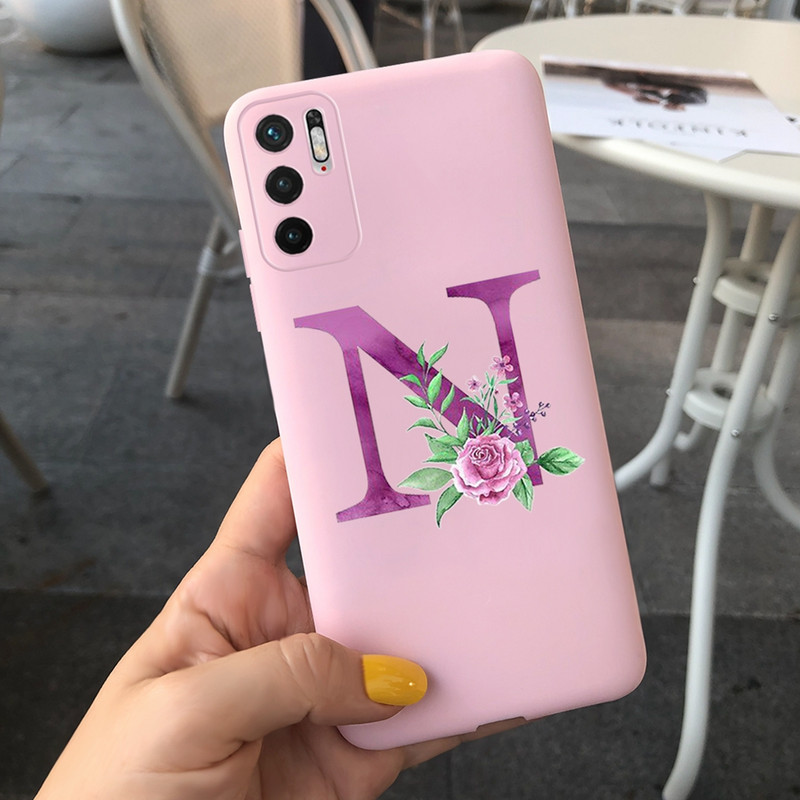 Κάλυμμα Cute Letters για Xiaomi Redmi Note 10 Θήκη 5G Μαλακό κάλυμμα σιλικόνης Shockoroof Fundas για Θήκες τηλεφώνου Xiaomi Redmi Note10 5G
