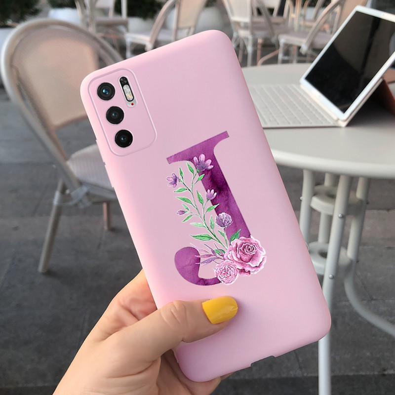 Κάλυμμα Cute Letters για Xiaomi Redmi Note 10 Θήκη 5G Μαλακό κάλυμμα σιλικόνης Shockoroof Fundas για Θήκες τηλεφώνου Xiaomi Redmi Note10 5G
