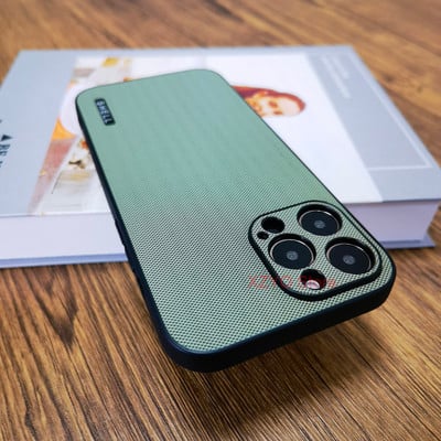 Luksuzna mat maska za iPhone 14 13 12 11 Pro Max XS XS XR Plus Poslovna ugodna crna maska bez otisaka prstiju