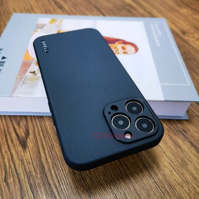 Luksuzna mat maska za iPhone 14 13 12 11 Pro Max XS XS XR Plus Poslovna ugodna crna maska bez otisaka prstiju