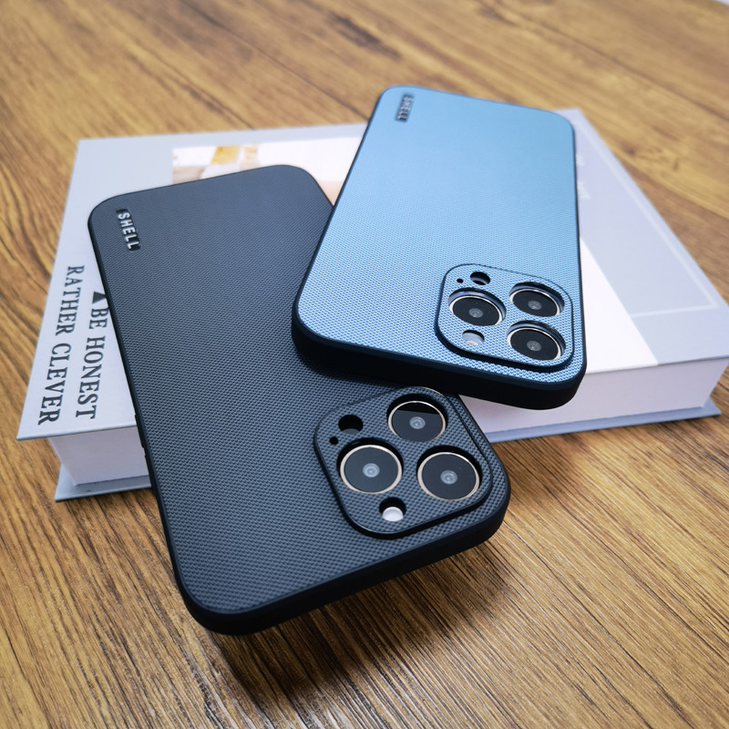 Luksuzna mat maska za iPhone 14 13 12 11 Pro Max XS XS XR Plus Poslovna ugodna crna maska bez otisaka prstiju