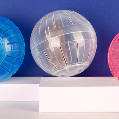 Mini plastični šaljivi hrčak, igračka za trčanje, tihi rotirajući kotač za trčanje, činčila, ljubimac, gerbil, sportska lopta za vježbu za male životinje