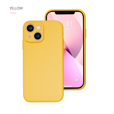 Θήκη τηλεφώνου για iPhone X XR XS 11 12 13 14 Pro Max 7 8 Plus Contracted Pure Color Απαλό πίσω κάλυμμα υγρής σιλικόνης αντικραδασμικό