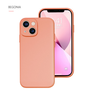 Θήκη τηλεφώνου για iPhone X XR XS 11 12 13 14 Pro Max 7 8 Plus Contracted Pure Color Απαλό πίσω κάλυμμα υγρής σιλικόνης αντικραδασμικό