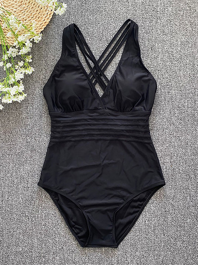 Costum de baie întreg, solid, cu talie înaltă, sexy, pentru femei, leopard, cu dungi vintage, costum de baie cu bandaj fără spate, monokini dintr-o bucată 2022