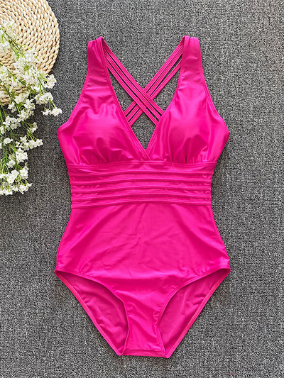 Costum de baie întreg, solid, cu talie înaltă, sexy, pentru femei, leopard, cu dungi vintage, costum de baie cu bandaj fără spate, monokini dintr-o bucată 2022