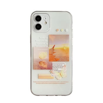 Калъф за телефон за Iphone 11 13 12 14 Pro Max Mini XR X XS MAX 7 8 Plus SE 2020 Art Scenery Прозрачен силиконов защитен заден капак