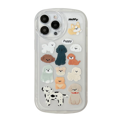 Θήκη τηλεφώνου για iPhone 14 13 11 12 Pro Max Xr Xs 7 8 Plus Fashion Cartoon Funny Cute Animal Clear Silicone Protection Back cover